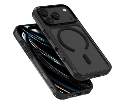 Etui do telefonów Laut Crystal Fluro do iPhone 18 Pro Max MagSafe (black crystal)